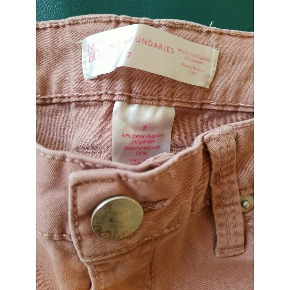 No Boundaries Juniors Size 7 Light Rust Color Jea… - image 4